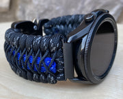 Paracord Watchband compatible with Samsung Galaxy Watch 3, Galaxy Watch 4, Galaxy Watch 5, Galaxy Watch 6 (watch not included)
